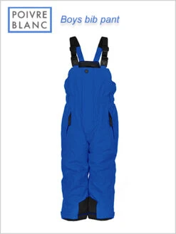 Poivre Blanc: Boys Bib Pant - Cobalt Blue (ages 4-7)