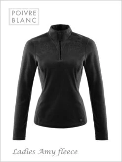 Poivre Blanc: Amy Fleece -black (L - 2XL Now Left)