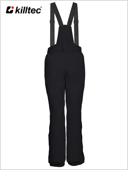 Killtec: Womens Insulated Ski Pants With Braces - Black (sizes 20-28) 2 Killtec: Womens Insulated Ski Pants With Braces - Black (sizes 20-28) - Image 2
