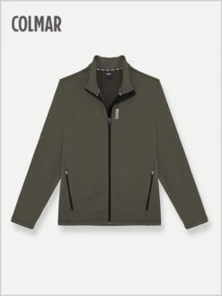 Colmar: Stretch Full Zip Sweatshirt - Forest -Ski Gear Store 8322 Forest4