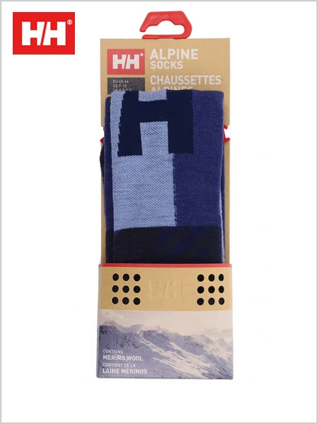 Helly Hansen: Alpine Socks (Merino) - Blue Fog 1 Helly Hansen: Alpine Socks (Merino) - Blue Fog