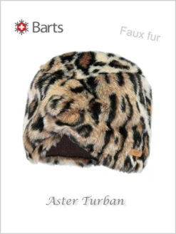 Barts: Aster Turban - Faux Fur Leopard