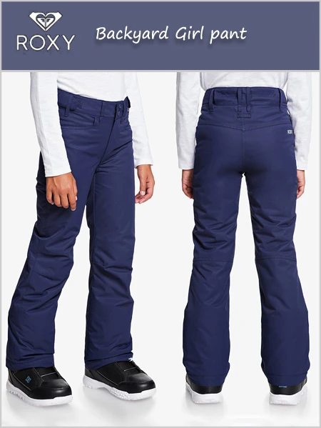 Roxy: Backyard Girl Pant - Medieval Blue (age 8) 1 Roxy: Backyard Girl Pant - Medieval Blue (age 8)