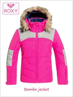 Roxy: Bamba Girl's Jacket - Beetroot Pink