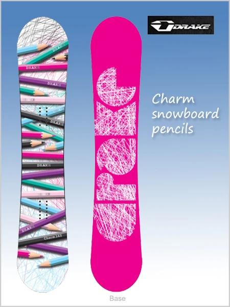 Drake: Charm Snowboard - Pencils (only 143cm Now Left) 1 Drake: Charm Snowboard - Pencils (only 143cm Now Left)
