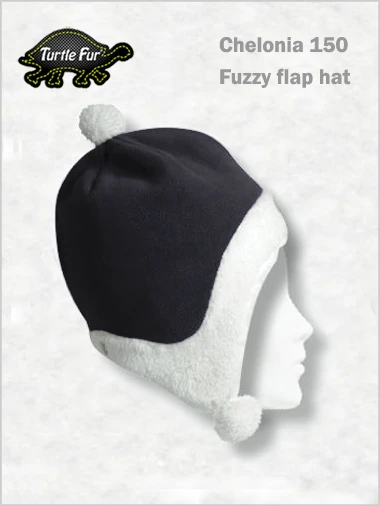 Turtle Fur: Turtle Fur Chelonia 150 Fuzzy Flap Hat - Black 1 Turtle Fur: Turtle Fur Chelonia 150 Fuzzy Flap Hat - Black