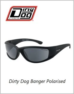 Dirty Dog: Dirty Dog Banger Sunglasses - Black (Grey Polarized Lens)