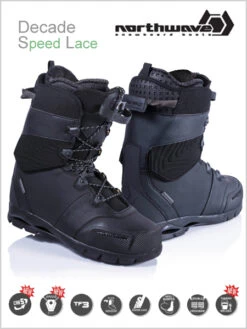 Northwave: Decade SL Mens Snowboard Boot - Black