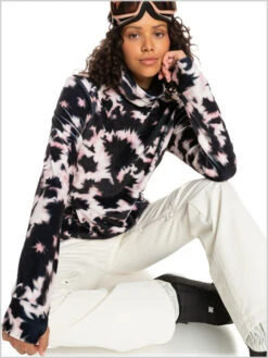 Roxy: Roxy Deltine Fleece - Black 8 Roxy: Roxy Deltine Fleece - Black -Ski Gear Store Deltine4