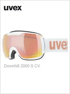Uvex: Downhill 2000 S CV Ski Goggles White (rose Mirror Lens)