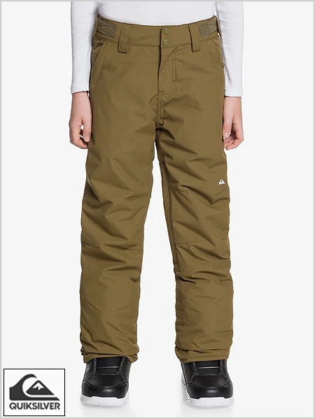 Quiksilver: Estate Snow Pants - Military Olive 1 Quiksilver: Estate Snow Pants - Military Olive