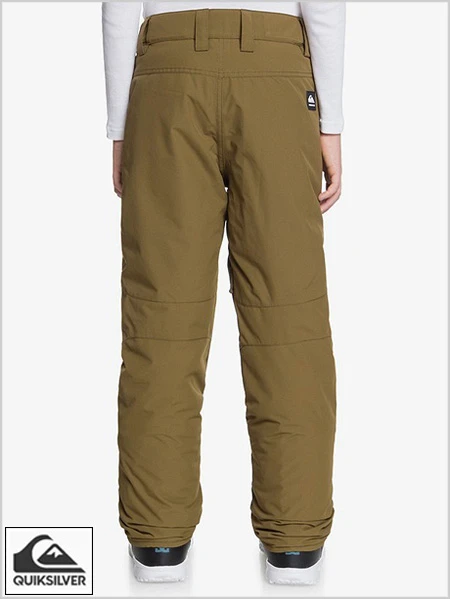 Quiksilver: Estate Snow Pants - Military Olive 3 Quiksilver: Estate Snow Pants - Military Olive - Image 3