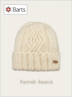 Barts: Barts Farrah Beanie - Cream