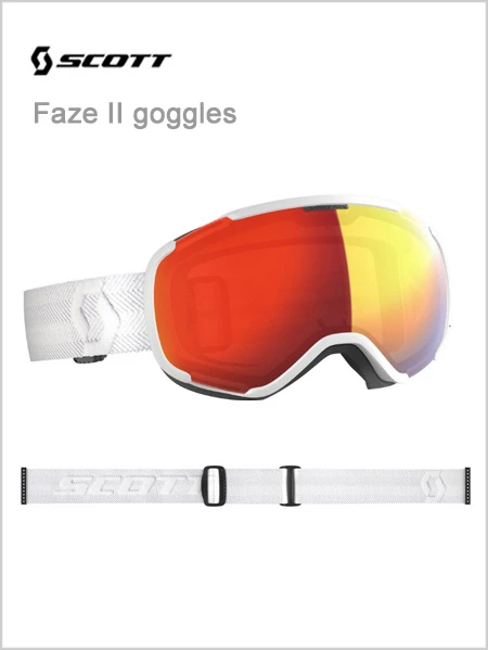 Scott Sports: Faze II Goggles White - Enhancer Red Chrome Lens 1 Scott Sports: Faze II Goggles White - Enhancer Red Chrome Lens
