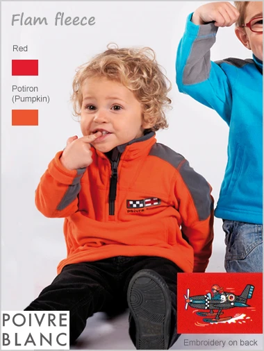 Poivre Blanc: Child - Flam Boys Fleece Top (only 5Y Now Left) 1 Poivre Blanc: Child - Flam Boys Fleece Top (only 5Y Now Left)