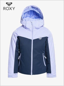 Roxy: Free Jet Block Girl's Jacket - Medieval Blue