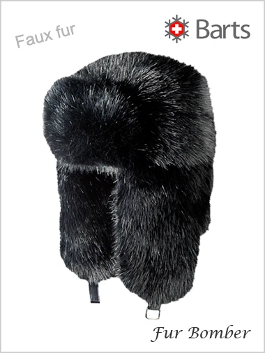 Barts: Fur Bomber - Faux Fur Black 1 Barts: Fur Bomber - Faux Fur Black