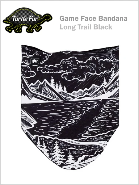 Turtle Fur: Turtle Fur Game Face Bandana - Long Trail Black 1 Turtle Fur: Turtle Fur Game Face Bandana - Long Trail Black