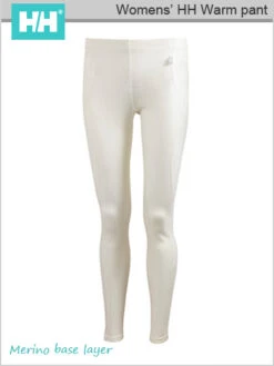 Helly Hansen: HH W Warm Pant (Merino Base Layer) - White (only L Now Left)