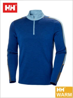 Helly Hansen: Mens - HH Merino Lifa 1/2 Zip Top - Deep Fjord