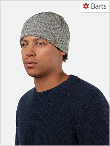 Barts: Haakon Beanie - Heather Grey 2 Barts: Haakon Beanie - Heather Grey - Image 2