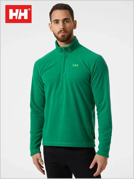 Helly Hansen: Daybreaker 1/2 Zip Fleece - Green 2 Helly Hansen: Daybreaker 1/2 Zip Fleece - Green - Image 2