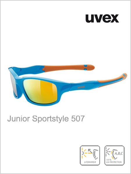 Uvex: Junior - Sportstyle 507 Blue (orange Mirror Lens) 1 Uvex: Junior - Sportstyle 507 Blue (orange Mirror Lens)