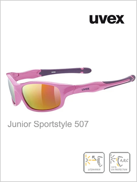 Uvex: Junior - Sportstyle 507 Pink/purple (pink Mirror Lens) 1 Uvex: Junior - Sportstyle 507 Pink/purple (pink Mirror Lens)
