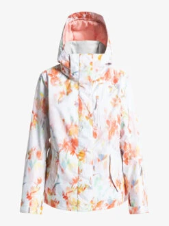 Roxy: Roxy Jetty Jacket - Bright White Tenderness 9 Roxy: Roxy Jetty Jacket - Bright White Tenderness -Ski Gear Store JettyJacket5