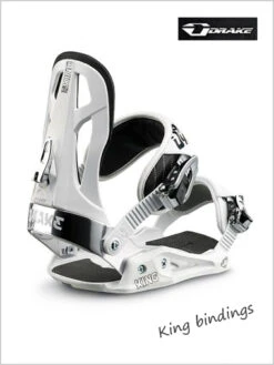 Drake: King (white) - Mens Snowboard Bindings