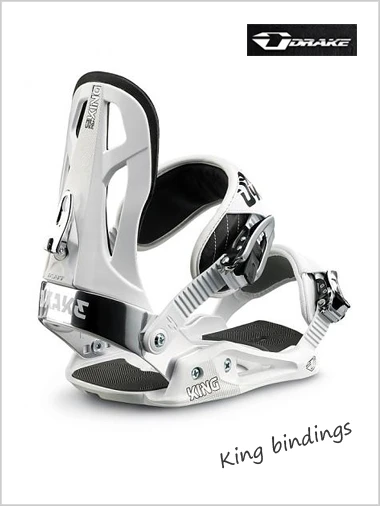 Drake: King (white) - Mens Snowboard Bindings 1 Drake: King (white) - Mens Snowboard Bindings