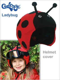 Manbi: Helmet Cover - Ladybird