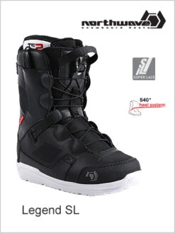 Northwave: Legend SL Mens Snowboard Boot - Black