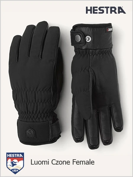 Hestra: Luomi Czone Female - Black 1 Hestra: Luomi Czone Female - Black