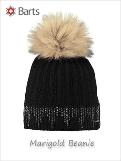 Barts: Barts Marigold Beanie (with Rhinestones) - Black