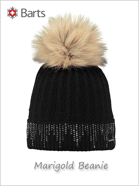 Barts: Barts Marigold Beanie (with Rhinestones) - Black 1 Barts: Barts Marigold Beanie (with Rhinestones) - Black