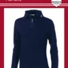 Maser: Maser Womens Adriane Zip Neck Top - Navy