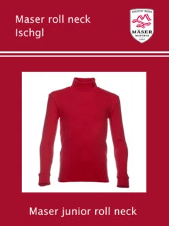 Maser: Maser Ischgl Junior Roll Neck Top - Red