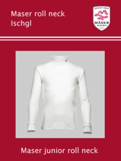 Maser: Maser Ischgl Junior Roll Neck Top - White