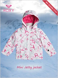 Roxy: Mini Jetty Jacket - Bright White School Day