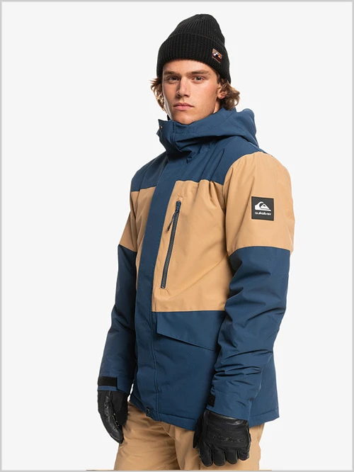 Quiksilver: Mission Block Jacket - Insignia Blue 2 Quiksilver: Mission Block Jacket - Insignia Blue - Image 2