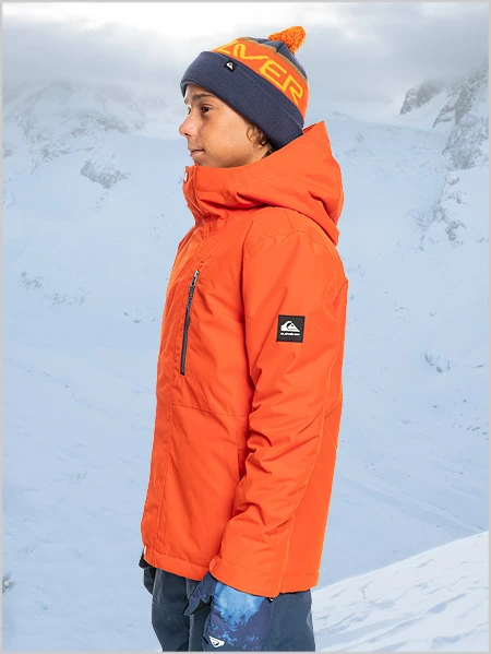 Quiksilver: Mission Solid Youth Jacket (ages 8 - 14) 3 Quiksilver: Mission Solid Youth Jacket (ages 8 - 14) - Image 3