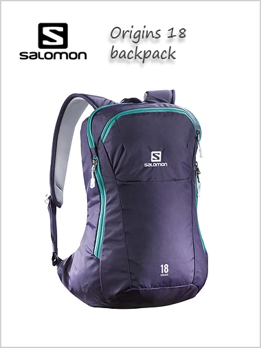 Salomon: Origins 18 Backpack - Nightshade Grey / Teal Blue 1 Salomon: Origins 18 Backpack - Nightshade Grey / Teal Blue