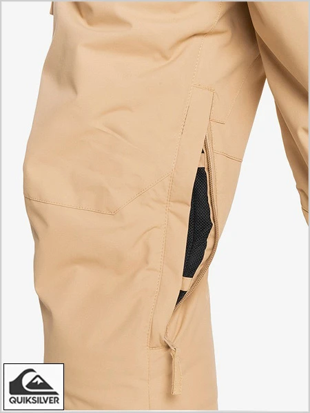 Quiksilver: Porter Snow Pants - Tannin (age 16) 4 Quiksilver: Porter Snow Pants - Tannin (age 16) - Image 4