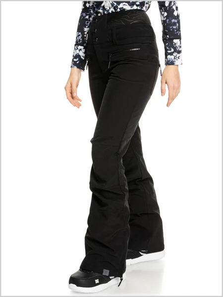 Roxy: Rising High Pant - Black 3 Roxy: Rising High Pant - Black - Image 3