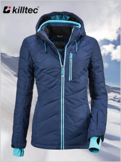 Killtec: Savognin Quilted - Denim (only UK 16-18 Now Left)