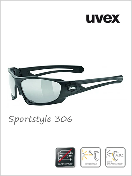 Uvex: Sportstyle 306 Sunglasses (silver Mirror Lens) - Cat 4 1 Uvex: Sportstyle 306 Sunglasses (silver Mirror Lens) - Cat 4