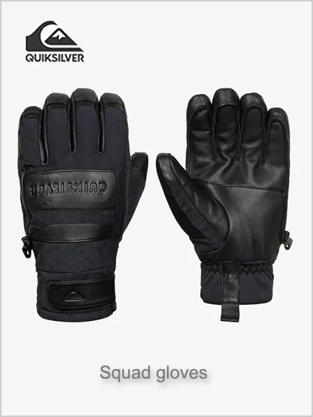 Quiksilver: Travis Rice Leather Gore-Tex Gloves - Black 1 Quiksilver: Travis Rice Leather Gore-Tex Gloves - Black