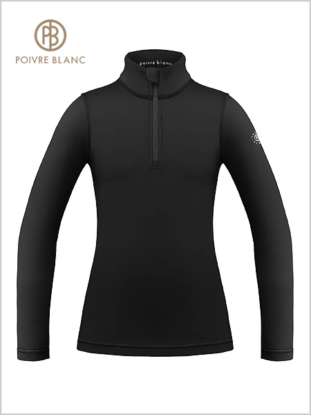 Poivre Blanc: Poivre Blanc Stretch Ski Top - Black 1 Poivre Blanc: Poivre Blanc Stretch Ski Top - Black