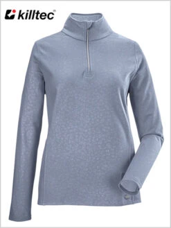 Killtec: Powerstretch Ski Top - Light Steel Blue (sizes 16-24)